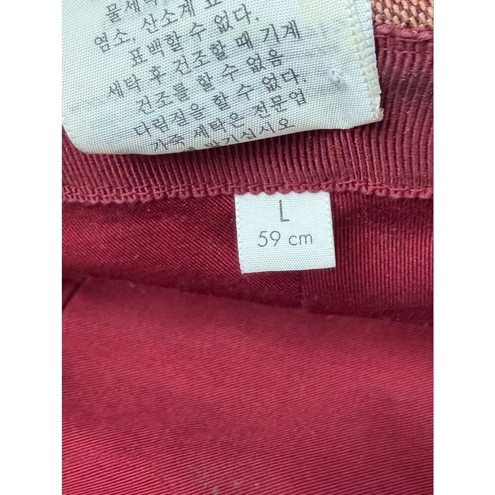 Gucci Burgundy Monogram Bucket Hat (Size L)